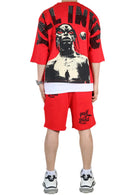 Kleep 'Asen' Premium Cropped T-Shirt (Red) KT-1840S - FRESH N FITTED