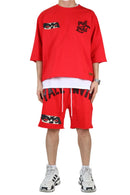 Kleep 'Asen' Premium Cropped T-Shirt (Red) KT-1840S - FRESH N FITTED