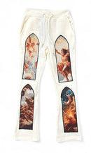 Black Pike Kids 'Renaissance' Stacked Sweatpants (Natural) FB2537SK - FRESH N FITTED