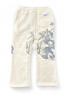 Highly Undrtd Kids 'Divine' Stacked Joggers (Ivory) UF5203K - FRESH N FITTED