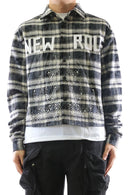 Kleep Mens Cropped Long Sleeve Heavy Flannel Shircket (Black) KW-5320 - FRESH N FITTED