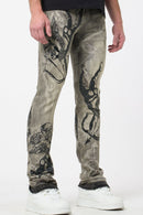 Waimea 'Cupid' Stacked Rhinestone Denim (Ant. Grey) M8567D - FRESH N FITTED