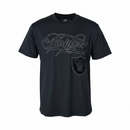 Pro Standard Las Vegas Raiders 'Blackout' Drop Shoulder T-Shirt (Black) FOR1411076 - FRESH N FITTED