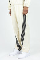 Rebel Minds 'Bent Stripes' Nylon Sweatpants (Cream) 100-490 - FRESH N FITTED