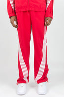 Rebel Minds 'Bent Stripes' Nylon Sweatpants (Red) 100-490 - FRESH N FITTED