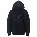 Pro Standard Las Vegas Raiders 'Blackout' Drop Shoulder Hoodie (Black) FOR5411074 - FRESH N FITTED