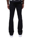 Smoke Rise 'All Rhinestone' Stacked Flare Denim (Jet Black) JP25536 - FRESH N FITTED