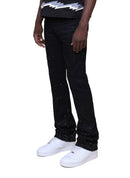 Smoke Rise 'All Rhinestone' Stacked Flare Denim (Jet Black) JP25536 - FRESH N FITTED