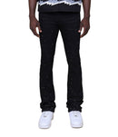 Smoke Rise 'All Rhinestone' Stacked Flare Denim (Jet Black) JP25536 - FRESH N FITTED