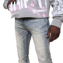 Smoke Rise 'All Rhinestone' Stacked Flare Denim (Mojave Blue) JP25536 - FRESH N FITTED