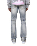 Smoke Rise 'All Rhinestone' Stacked Flare Denim (Mojave Blue) JP25536 - FRESH N FITTED