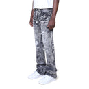 Smoke Rise Denim Stacked Pants (Titan Grey) JP25609 - FRESH N FITTED