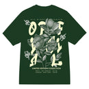 3Forty Inc Official t-shirt green A177 back view