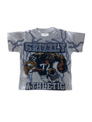 FWRD Kids 'Grizzly' Rhinestone Jersey T-Shirt (Grey/Royal) FW-180826LK/K - FRESH N FITTED