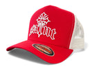 MUKA Saint Cross trucker hat red white T5530