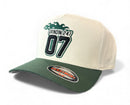 MUKA Grindin 24/7 snapback hat ivory dark green S4523
