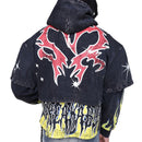 Smoke Rise 'Unbreakable' Cropped Hoodie (Graphite) FO25617 - FRESH N FITTED