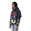Smoke Rise 'Unbreakable' Cropped Hoodie (Graphite) FO25617 - FRESH N FITTED