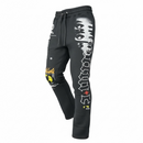 Highly Undrtd ‘Obsessive Culture' Stacked Joggers (Black) UF5209 - FRESH N FITTED