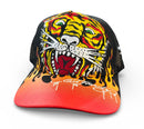 Ed Hardy 'Flame Tiger' Trucker Hat (Black) - FRESH N FITTED