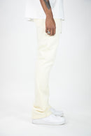 Rebel Minds Sweats Stacked Pants (Cream) 100-475 - FRESH N FITTED