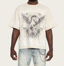 Smoke Rise 'Noble Steed' Wide Crop Shirt (Ecru) KT26S488 - FRESH N FITTED