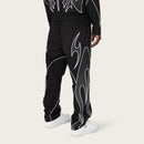 Smoke Rise 'Gear Shift' Straight Windbreaker Pants (Black) WP26S486 - FRESH N FITTED