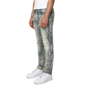 Smoke Rise 'Gradation Effect' Denim (Kelly Blue) JP25512 - FRESH N FITTED