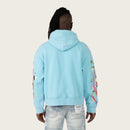 Smoke Rise 'Racing' Double Layer Cropped Hoodie (Sky BL.) FO26S428 - FRESH N FITTED