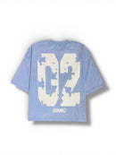 KML 'STRESS' Boxy Vintage Wash T-Shirt (Carolina Blue) - FRESH N FITTED
