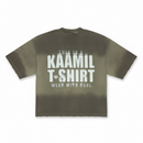 KML 'BLURRED' Boxy Vintage Wash T-Shirt (Olive) - FRESH N FITTED