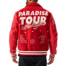 Jordan Craig 'Paradise' Varsity Jacket (Red) 91632 - FRESH N FITTED