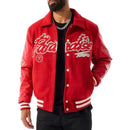 Jordan Craig 'Paradise' Varsity Jacket (Red) 91632 - FRESH N FITTED