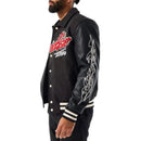 Jordan Craig 'Paradise' Varsity Jacket (Black) 91632 - FRESH N FITTED