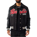 Jordan Craig 'Paradise' Varsity Jacket (Black) 91632 - FRESH N FITTED