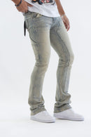 Kind Red 'Carpenter Rhinestone' Stacked Pants (Blue) KD2213 - FRESH N FITTED