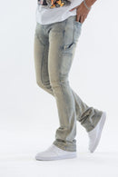 Kind Red 'Carpenter Rhinestone' Stacked Pants (Blue) KD2213 - FRESH N FITTED