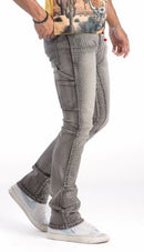 Kind Red 'Carpenter Rhinestone' Stacked Pants (Grey) KD2213 - FRESH N FITTED
