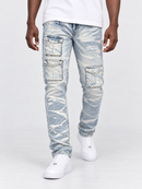 Evolution 'Combat Cargo' Slim Denim (Ice Blue) EV-320265
