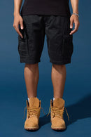 Jordan Craig Xavier Cargo Shorts (Black) 4462 - FRESH N FITTED