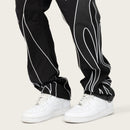 Smoke Rise 'Gear Shift' Straight Windbreaker Pants (Black) WP26S486