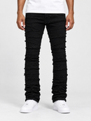 FWRD Distressed Frayed Stacked Denim (Jet Black) – FW-330347