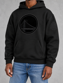 Pro Standard Golden State Warriors 'Blackout' Drop Shoulder Hoodie (Black) BGW5516450