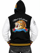 Men's Mint World Champions full zip-up hoodie in black, featuring a comfortable hoodie with championship graphics.