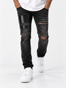 KDNK Animal Patch Jeans Black KND4467