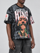 Men's VOYAGE STUDIO 'Dream Like King' T-Shirt in Grey