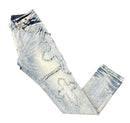 Publik 'Cross Patch' Slim Fit Denim (Rust Blue) KD2533 - FRESH N FITTED