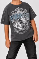 Elite Denim Kids 'Purpose' T-Shirt in Grey