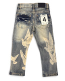 FWRD Kids Denim 'Dove' Relaxed Straight Denim in Lt. Tint