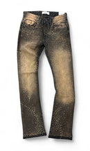 Liquid Crystal 'S&B Crystals' Stacked Rhinestone Denim (Copper Black) JTF2316 - FRESH N FITTED